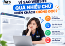 Vì sao website quá nhiều chữ khiến khách không đọc?